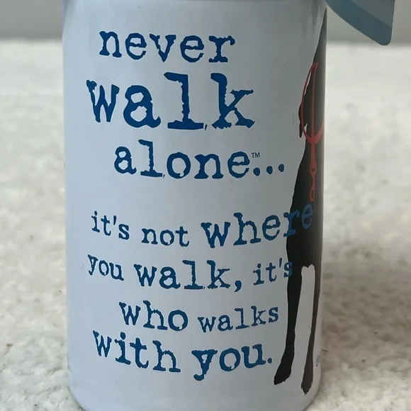 Dog Is Good "Never Walk Alone" Doggie Water Bottle with Roller Ball - Picture 2 of 6
